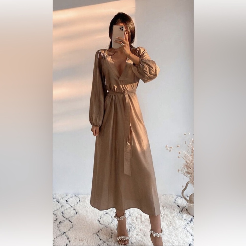 NWT ASOS Design Satin Tie Back Dresss